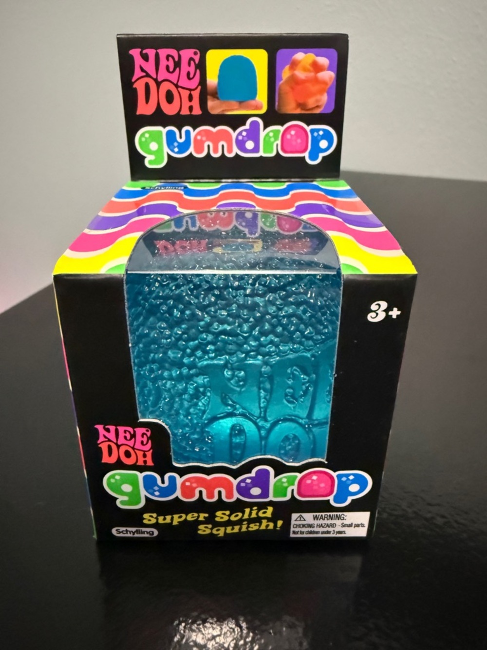 NeeDoh Gumdrop Fidget Toy, Squishy Sensory- Blue